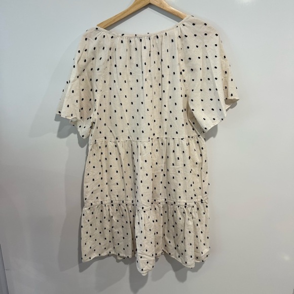 Madewell Lorelei Mini Dress in Clip Dot  Polka Dot Short Sleeve Dress - Picture 4 of 11